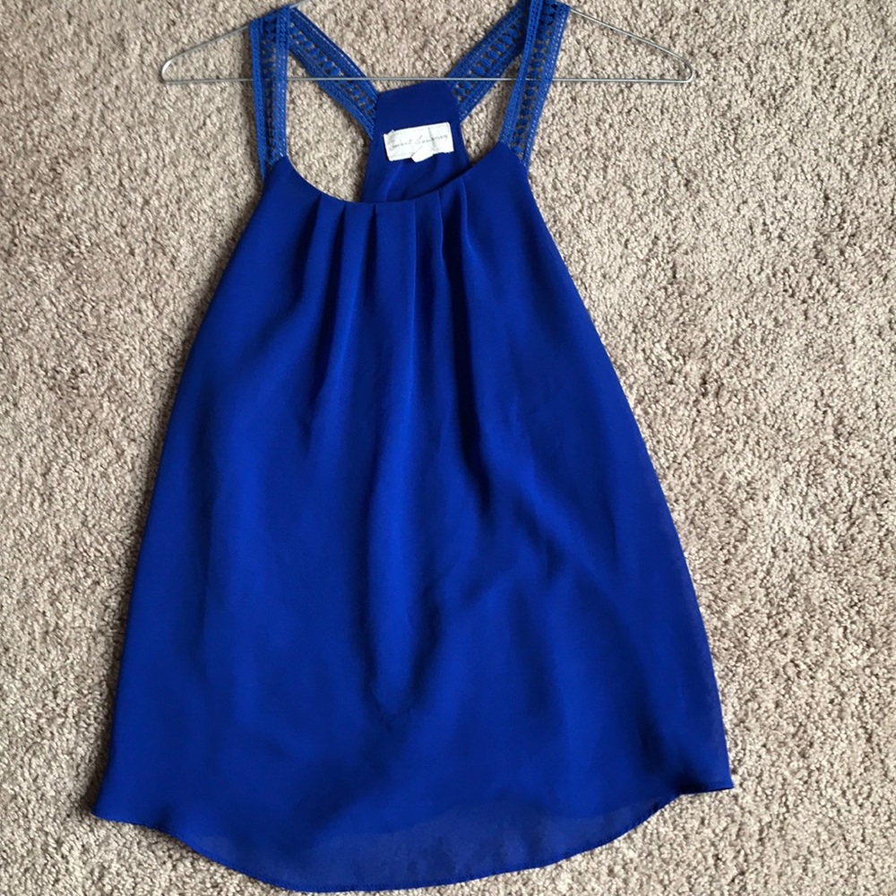 Blue tank top